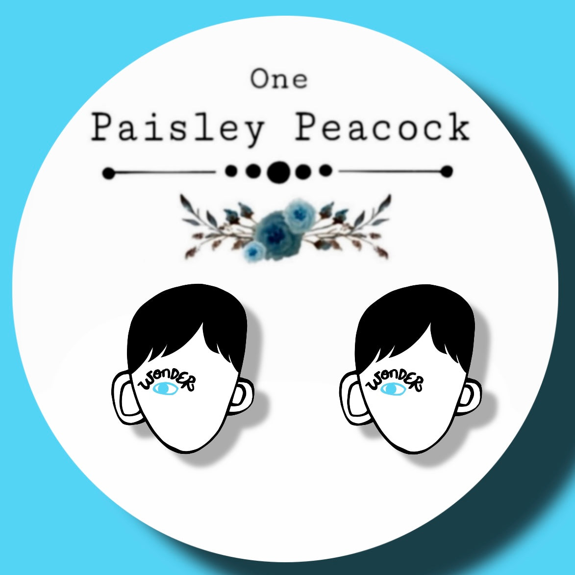 Wonder inspired stud earrings handmade
