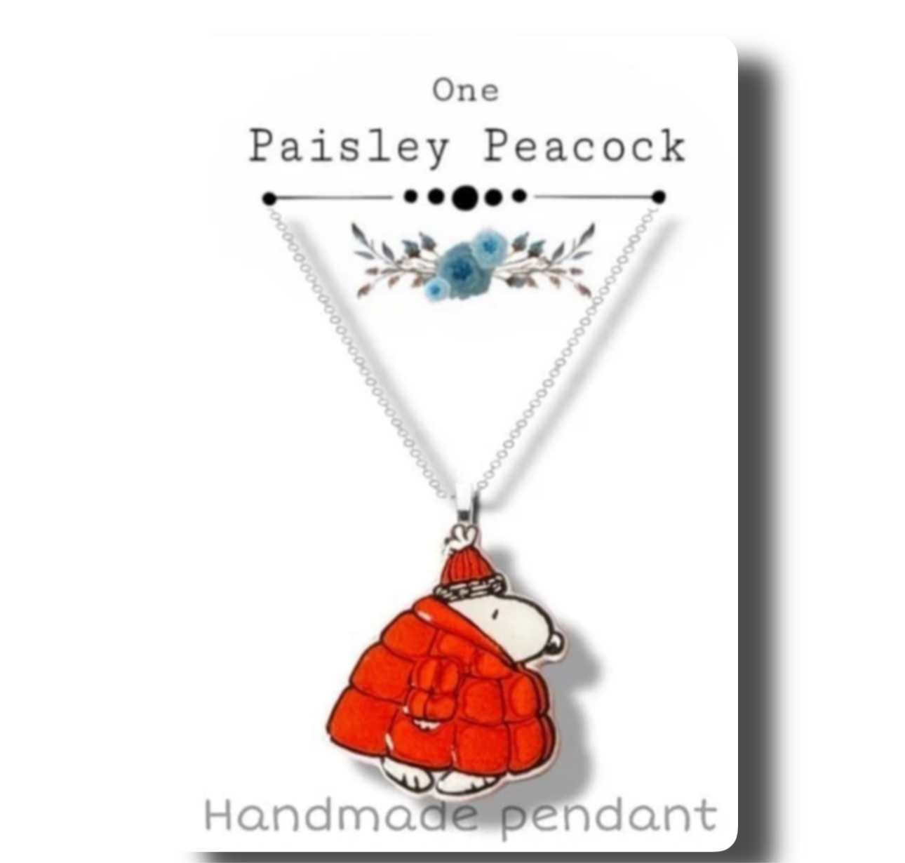 Snoopy Puffer Jacket necklace