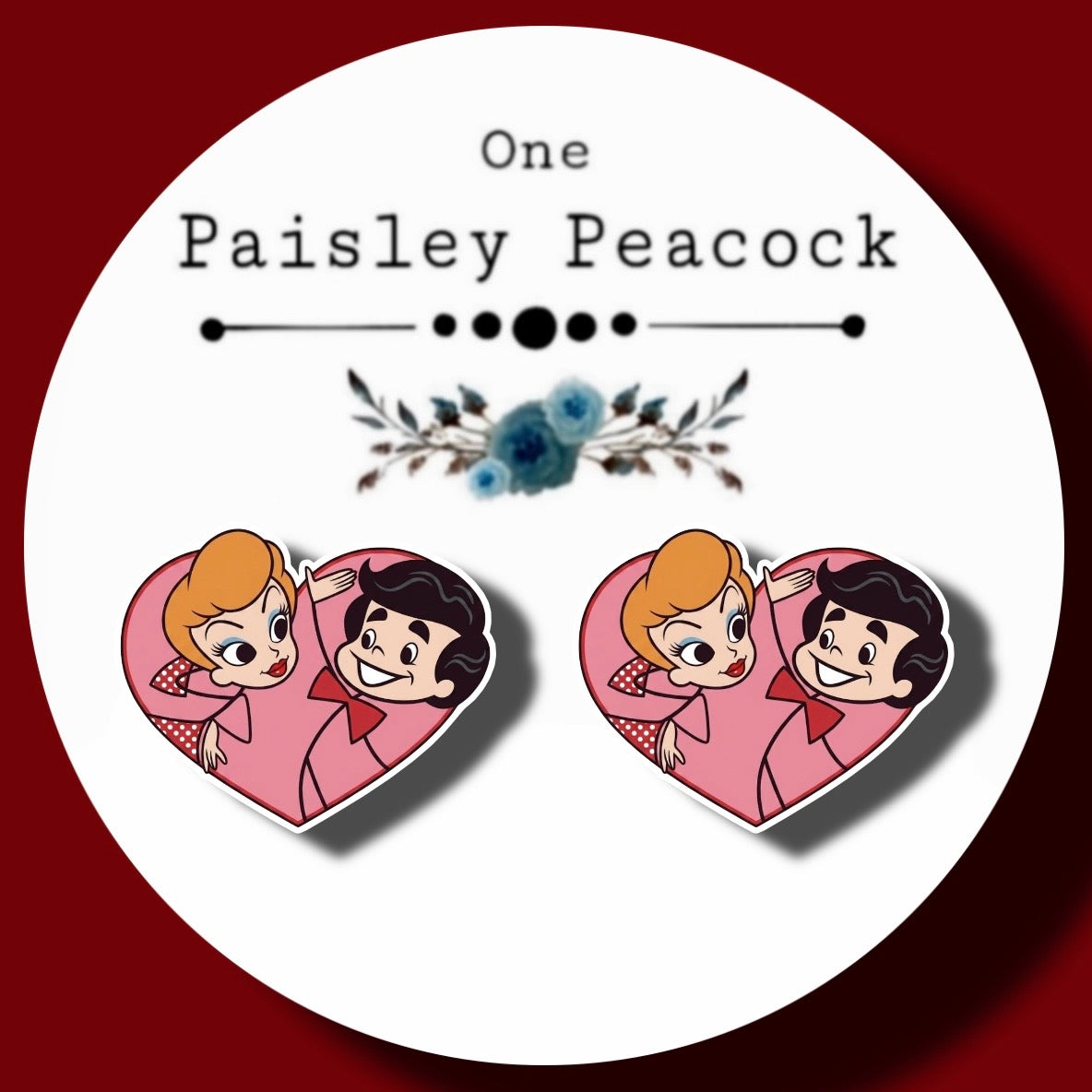Lucy and Ricky earrings I love Lucy
