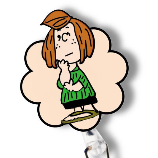 Badge Reel- inspired peppermint Patty