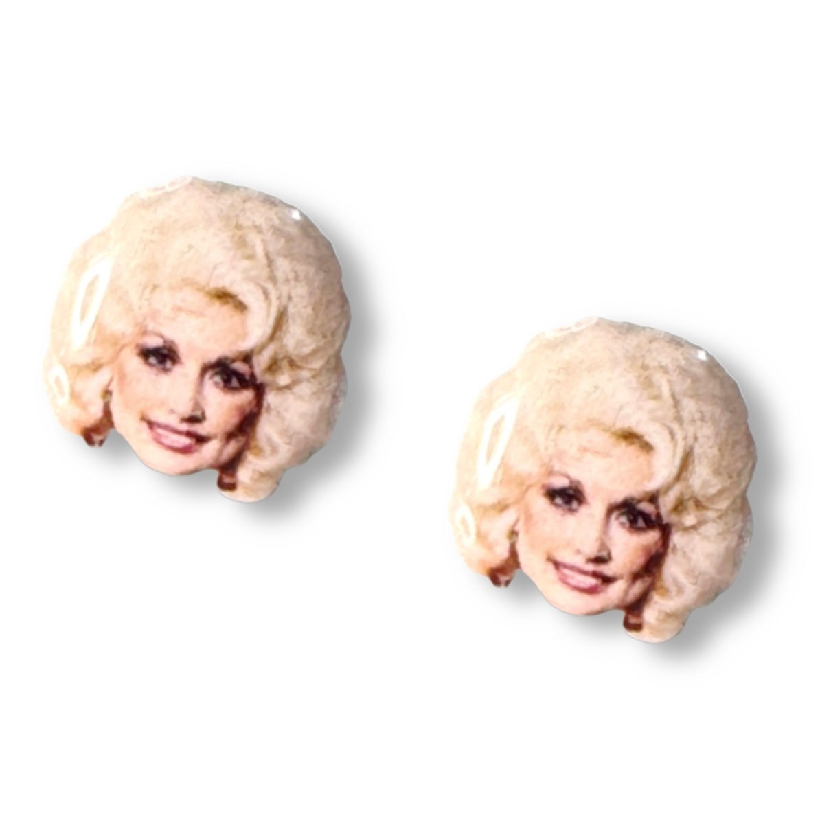 Dolly Parton stud earrings