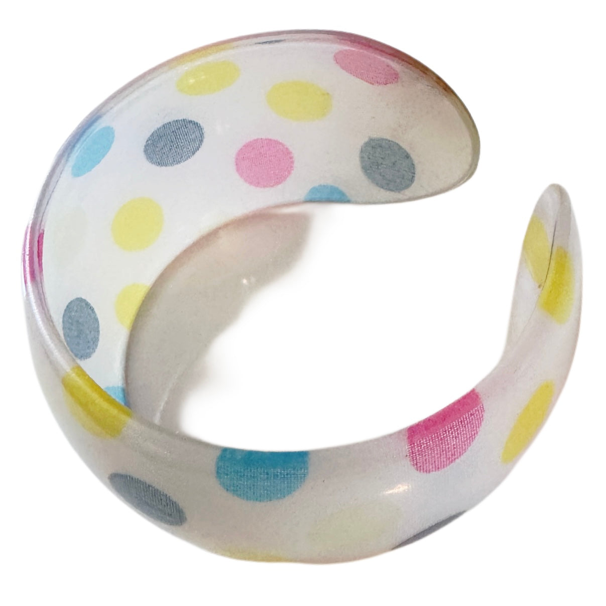 Polka Dot Cuff Bangle Bracelet