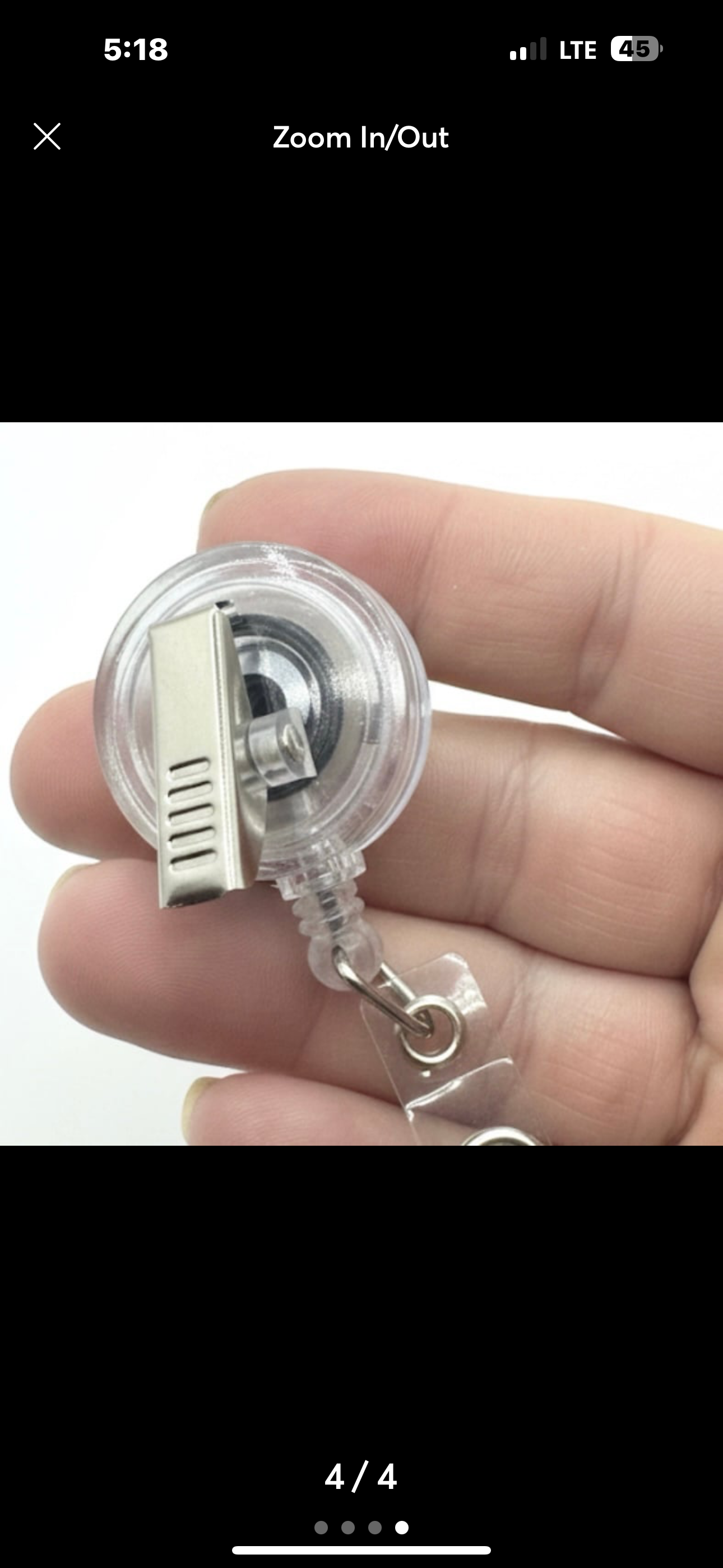 Snoopy Pink Puffer Badge Reel Inspired Handmade