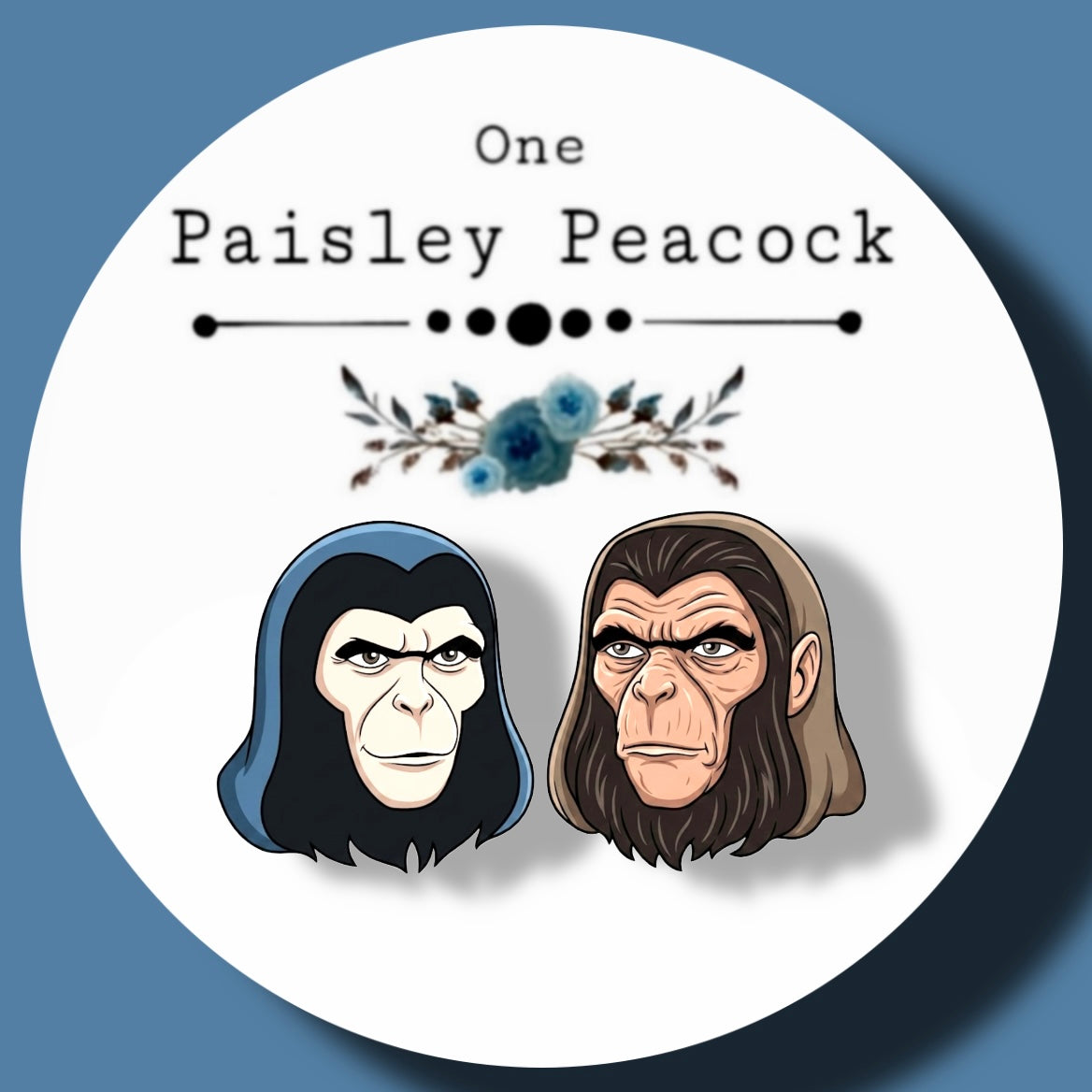 Planet of the Apes inspired handmade stud earrings