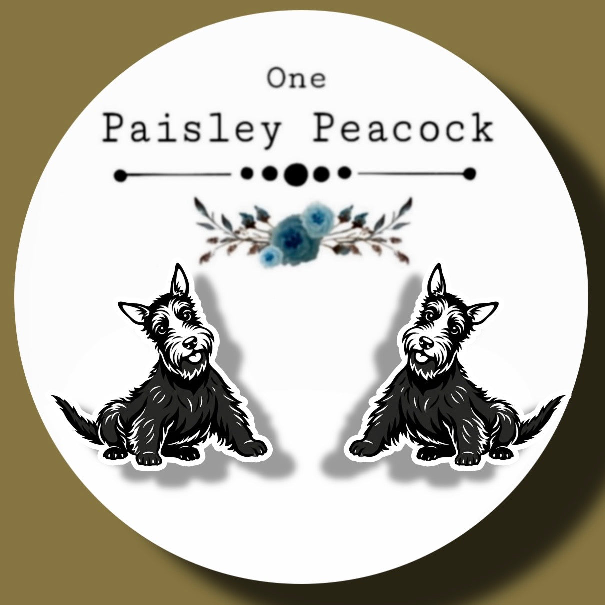 Scally Wag Scottie stud earrings