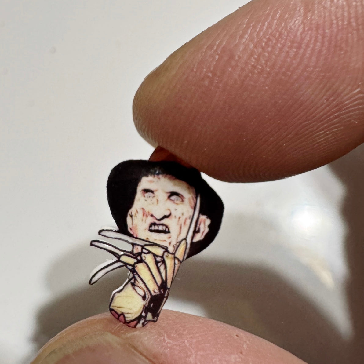 Freddy Krueger handmade stud earrings Halloween