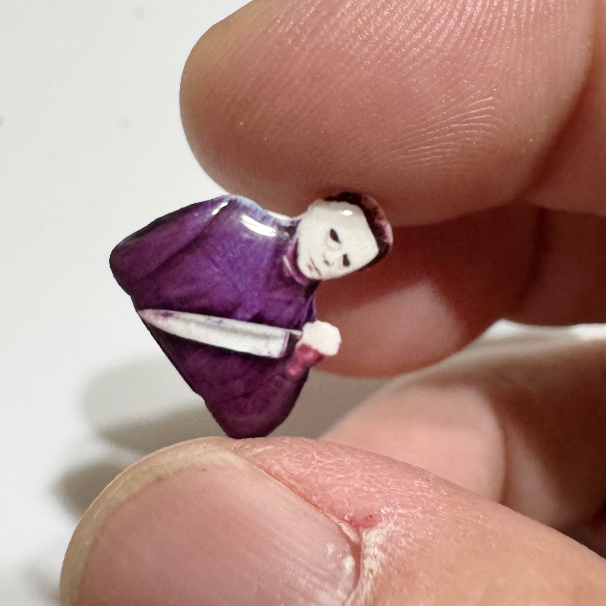 Michael Myers handmade stud earrings Halloween