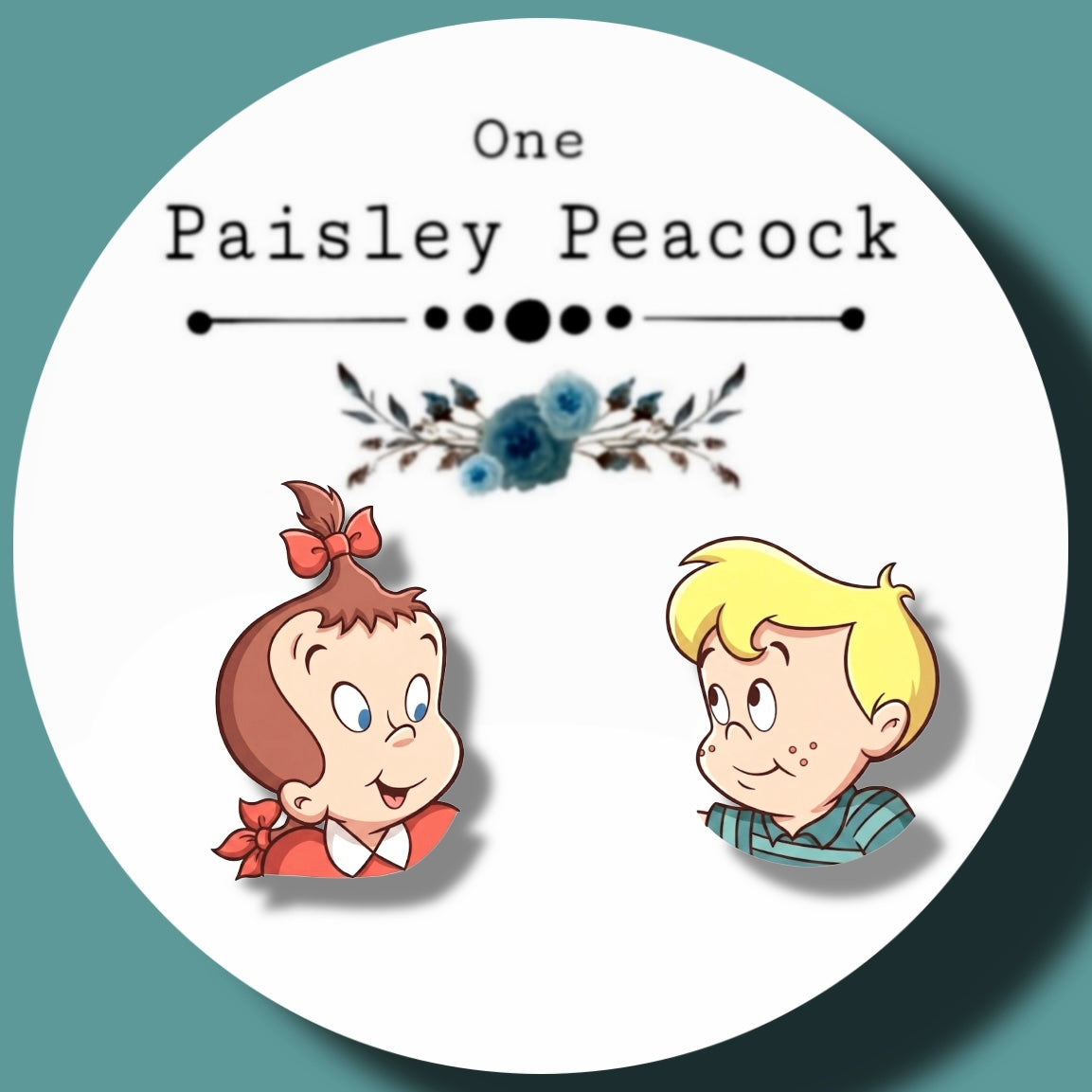 Little Audrey inspired cartoon stud earrings handmade