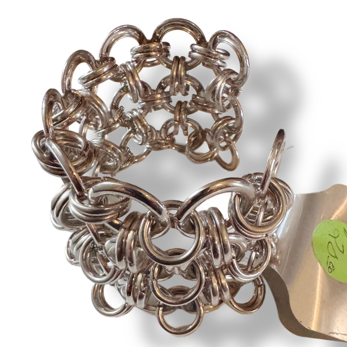 Boutique, statement piece-Chunky wide chain cuff bracelet BR-001