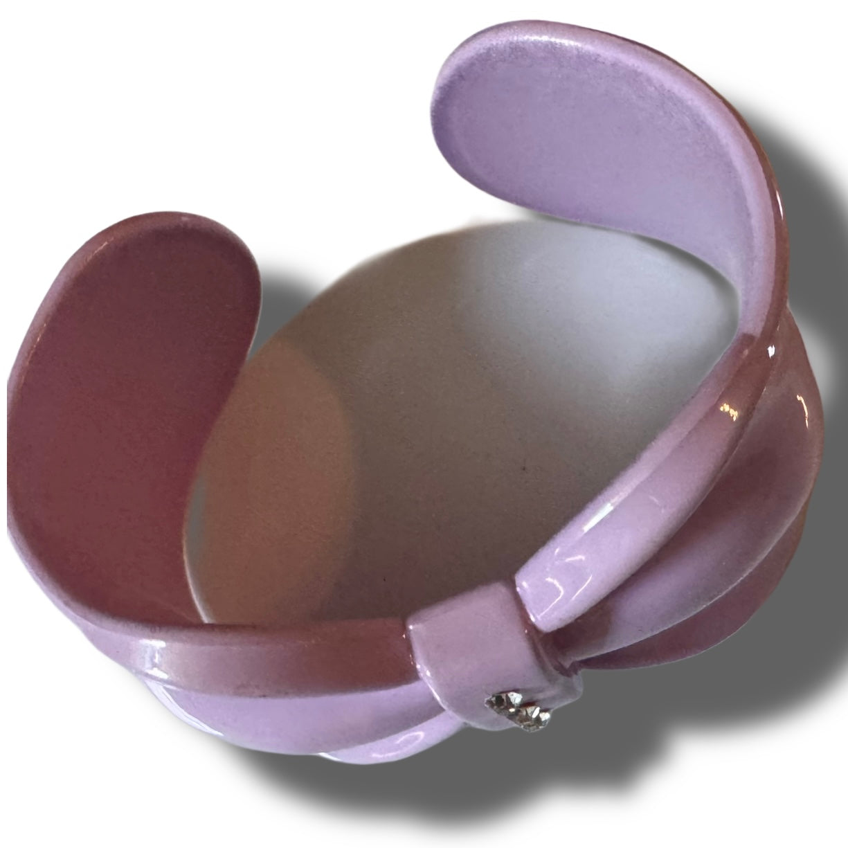Acrylic cuff bangle- lavender BR-003