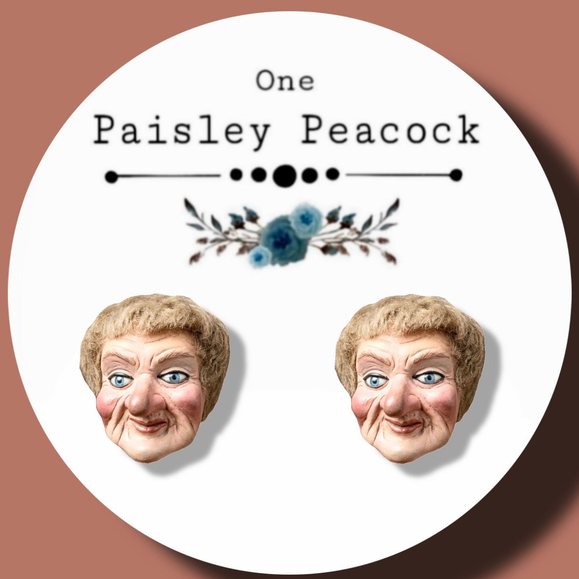 Lady Elaine puppet earrings mister Roger’s