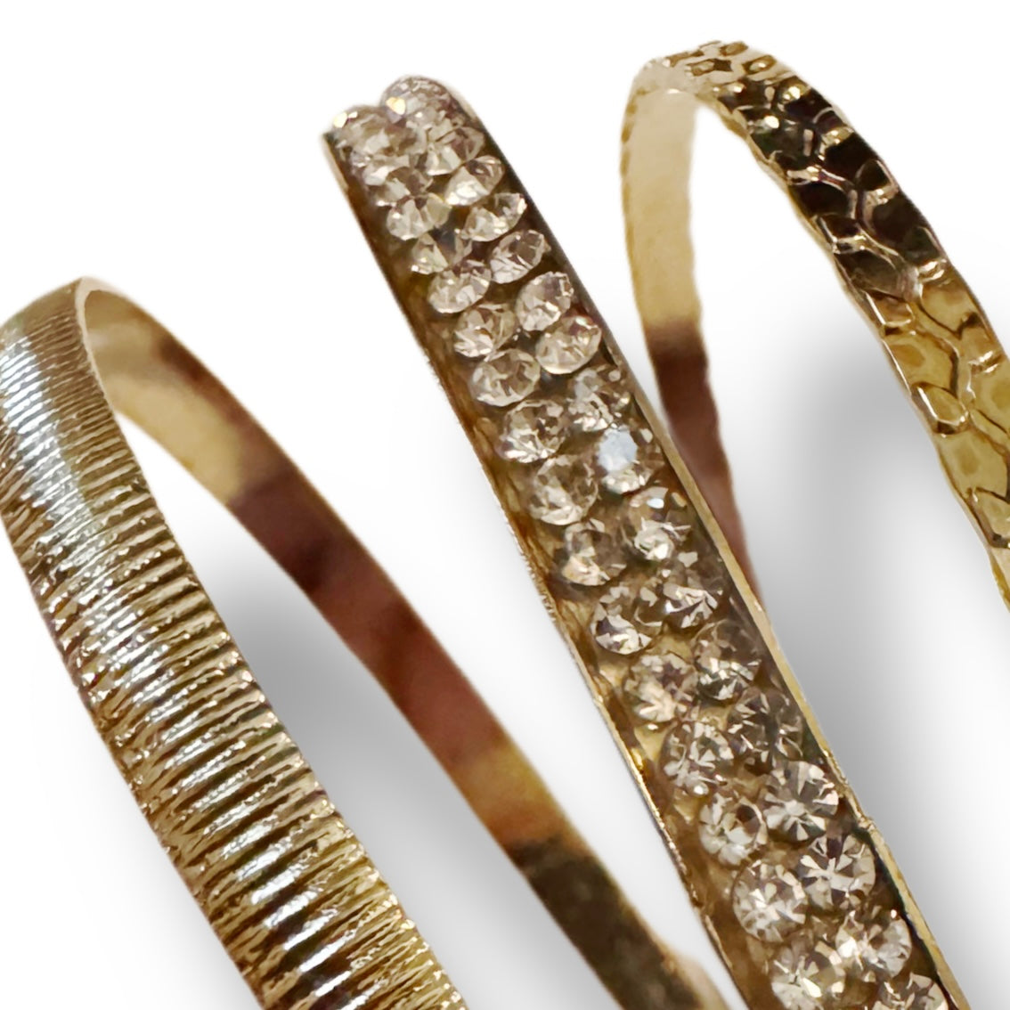 Gold Tone Bangle 3 piece set