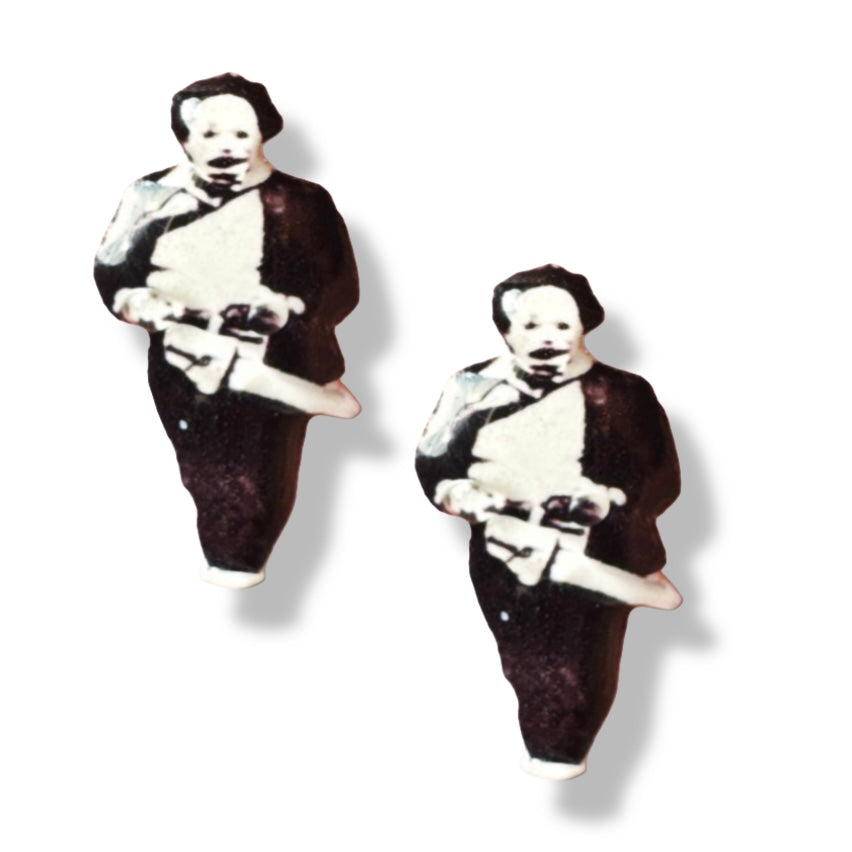 Chainsaw Massacre handmade stud earrings Halloween