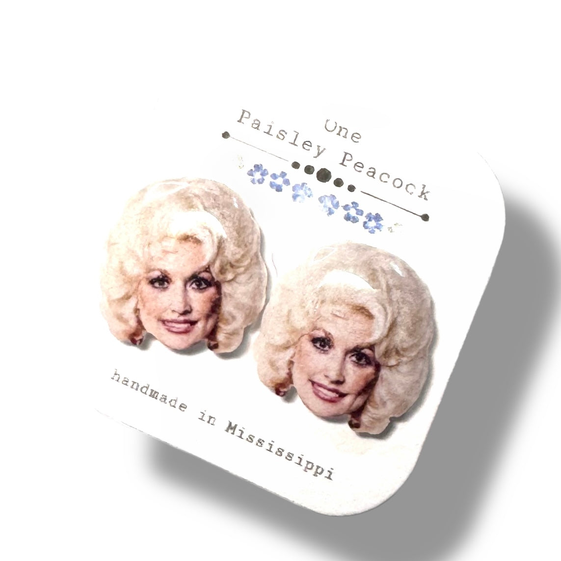 Dolly Parton stud earrings