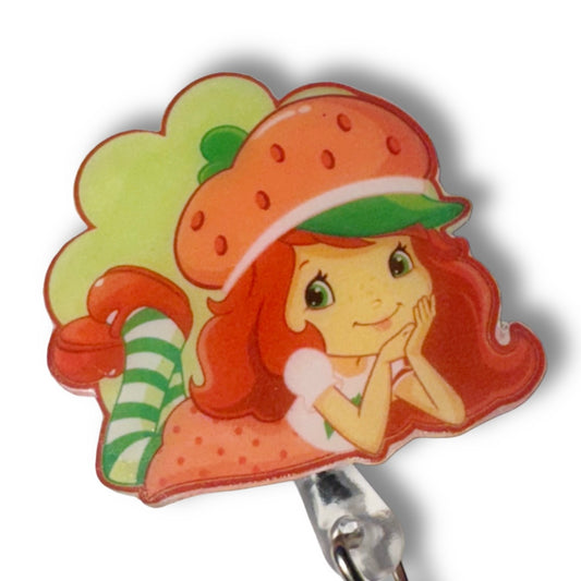 Badge Reel- inspired strawberry shortcake