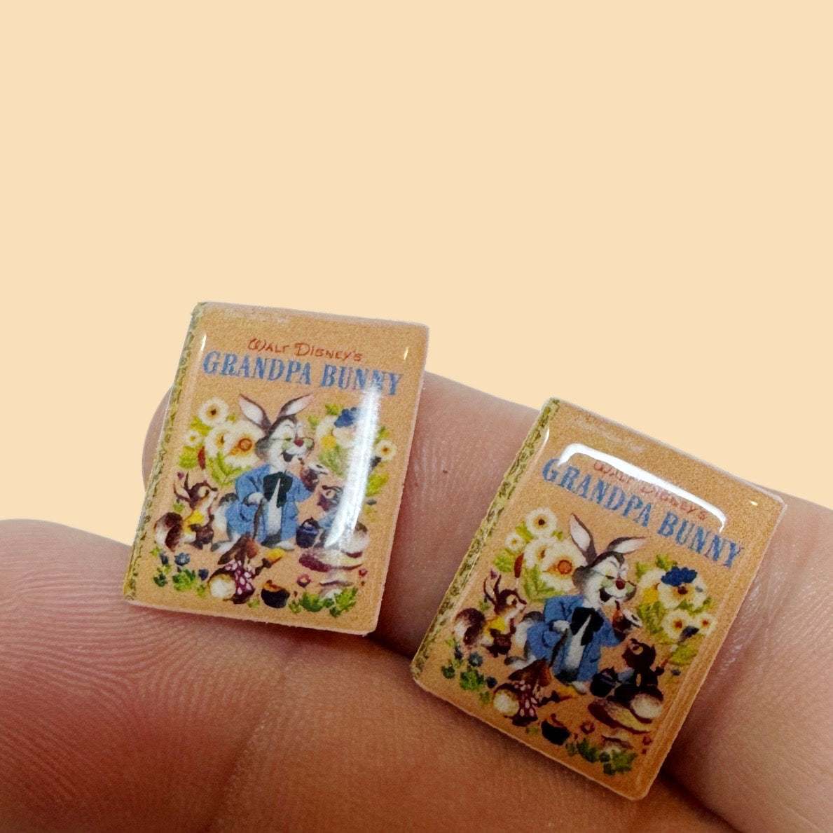 Grandpa Bunny stud earrings