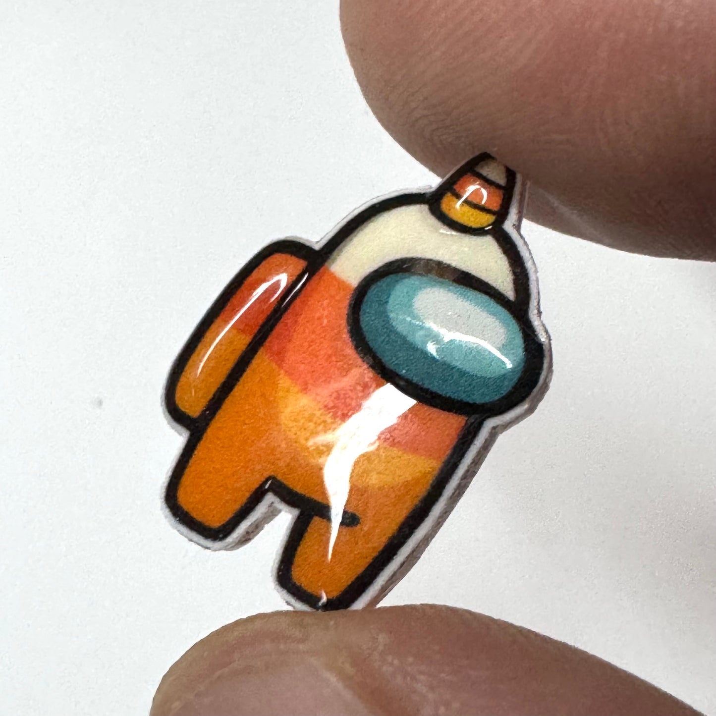 Among Us candy Corn stud earrings