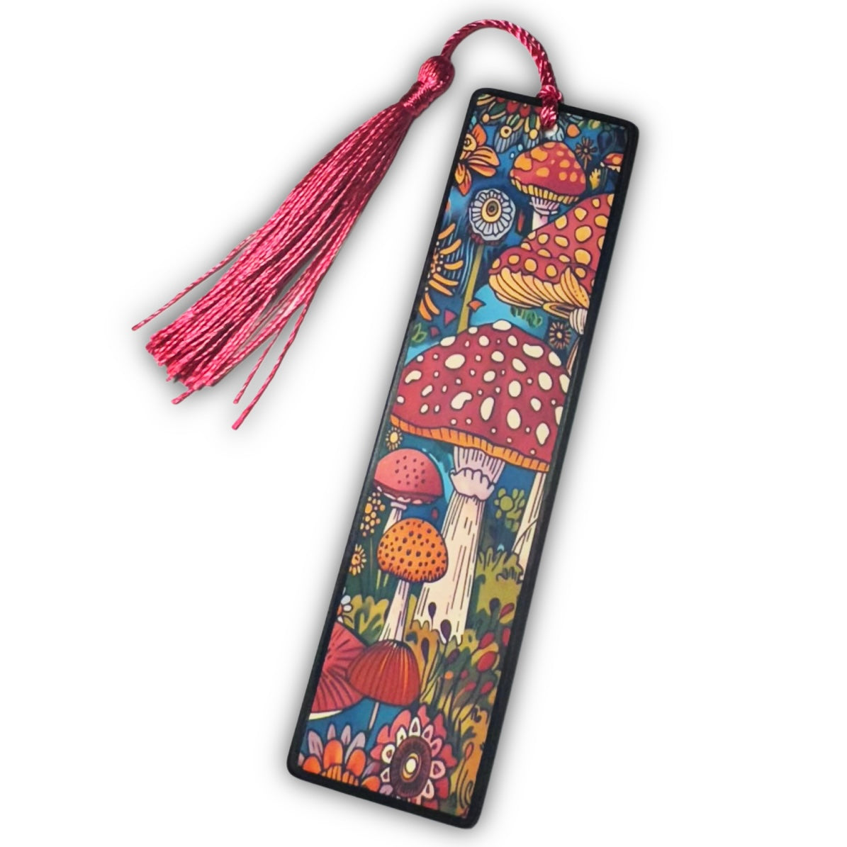 Book mark- vibrant mushrooms