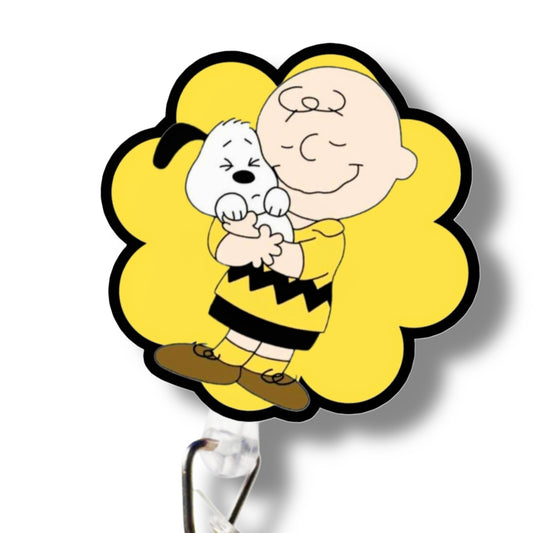 Badge Reel- inspired Charlie and snoopy