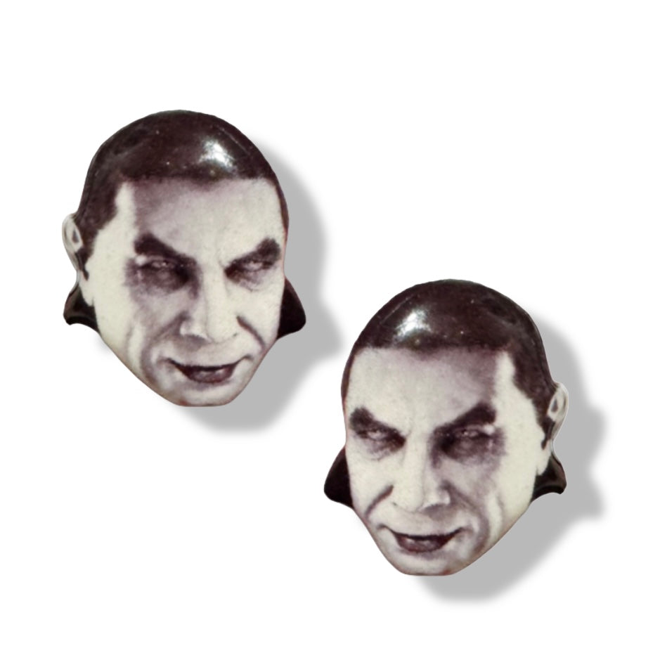 Dracula vampire handmade stud earrings Halloween