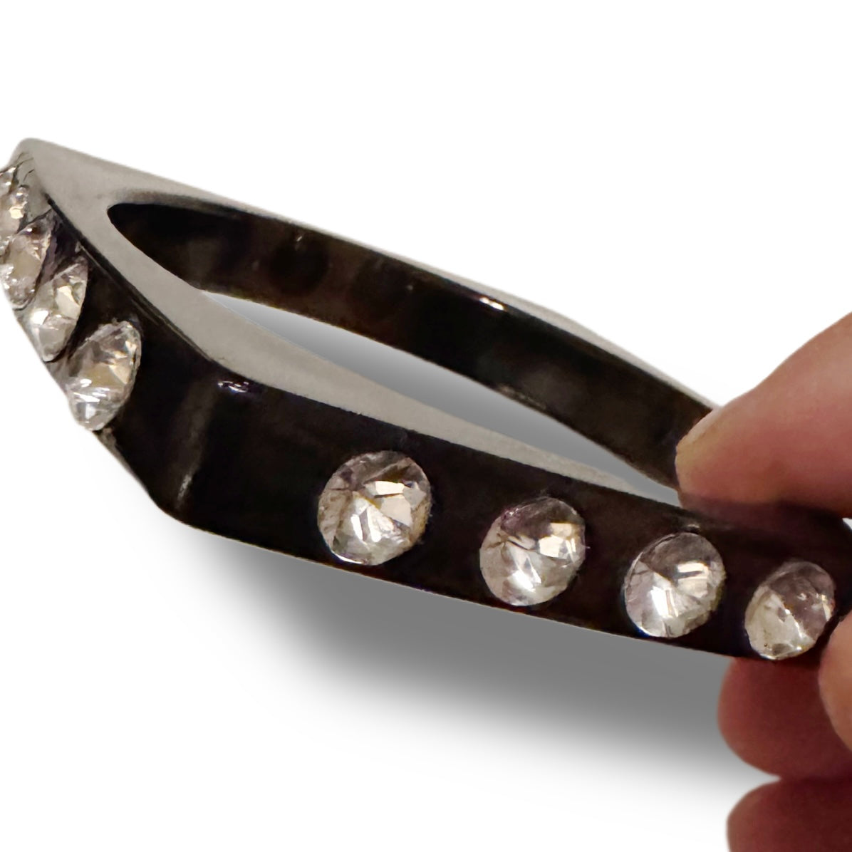 Black Acrylic Bangle Set of 2