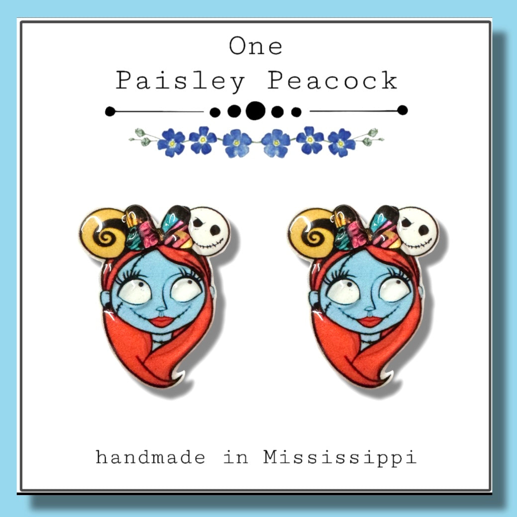 Sally Skellington stud earrings