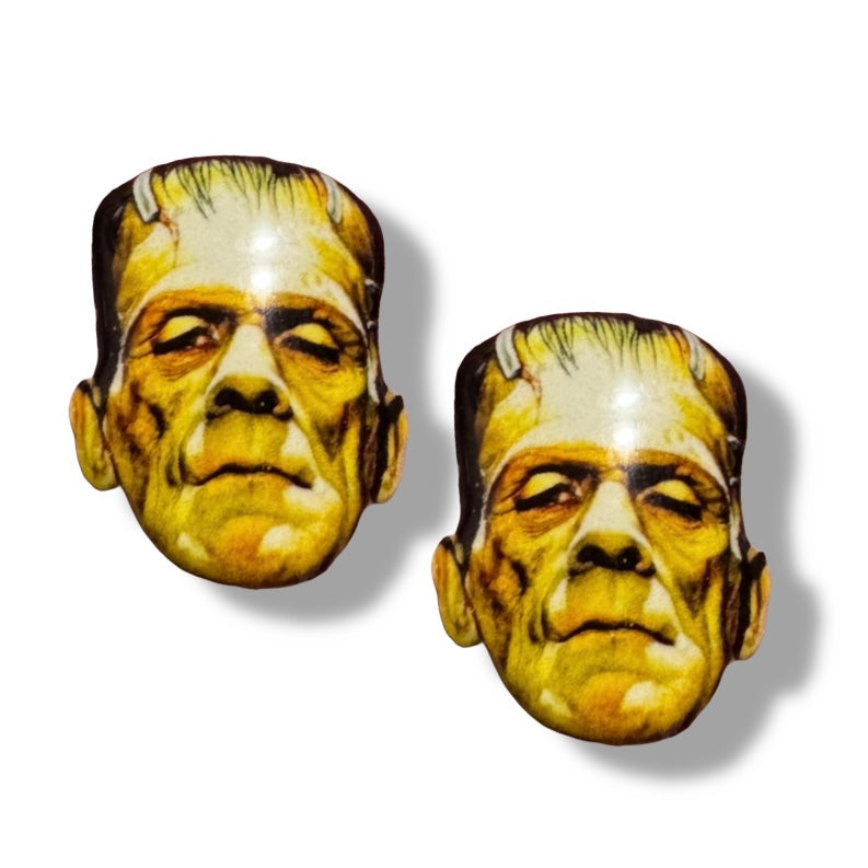 Frankenstein handmade stud earrings Halloween