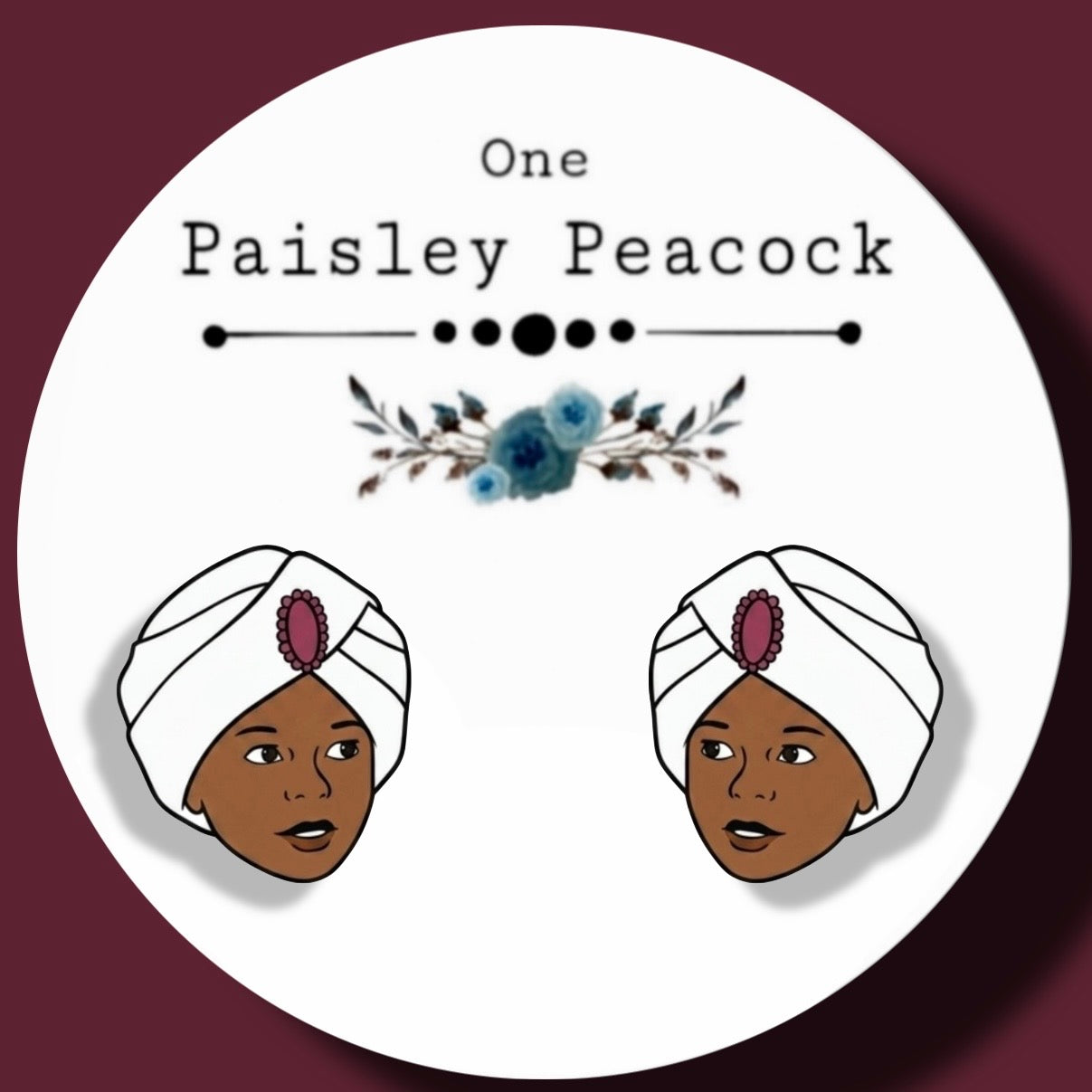 Hadji Singh inspired stud earrings