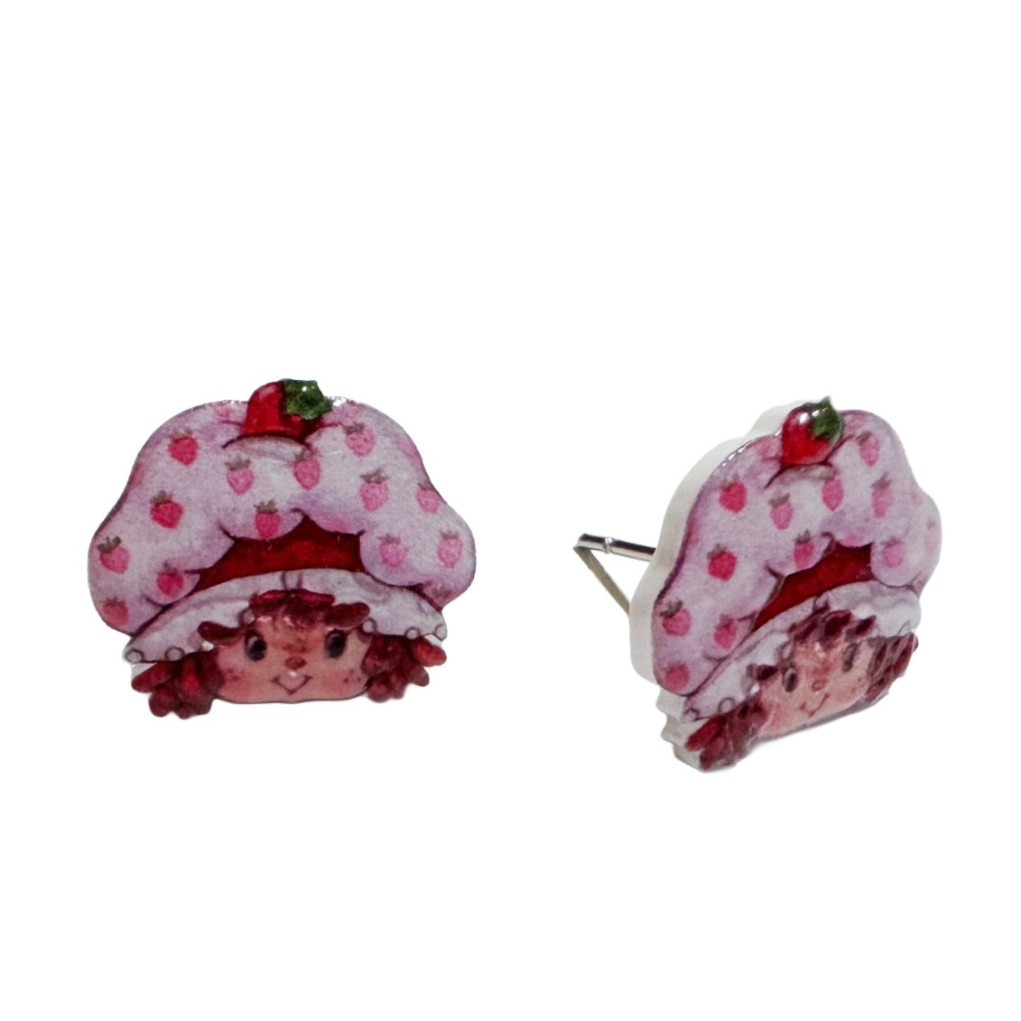 Retro Strawberry Shortcake stud earrings