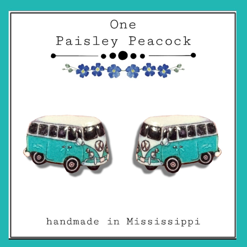 Hippie Van stud earrings