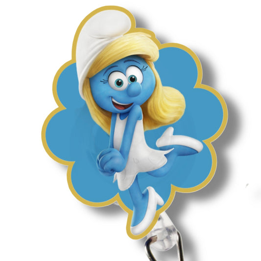 Badge Reel- inspired Smurfette