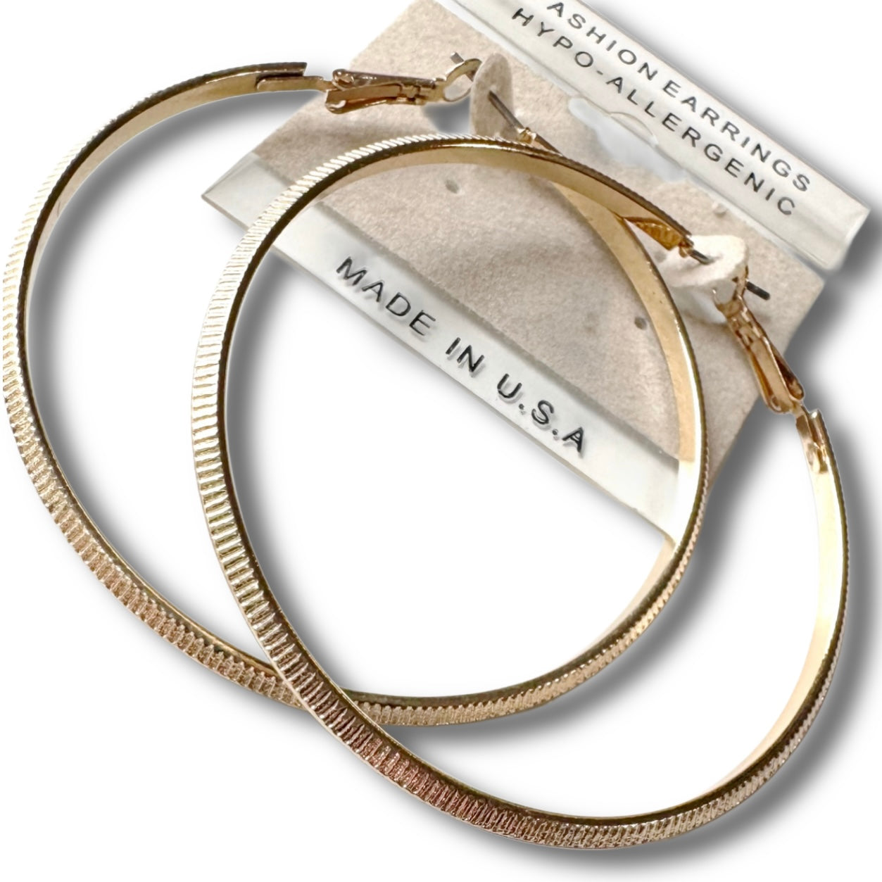 Dangle Earrings- Gold plated hoops