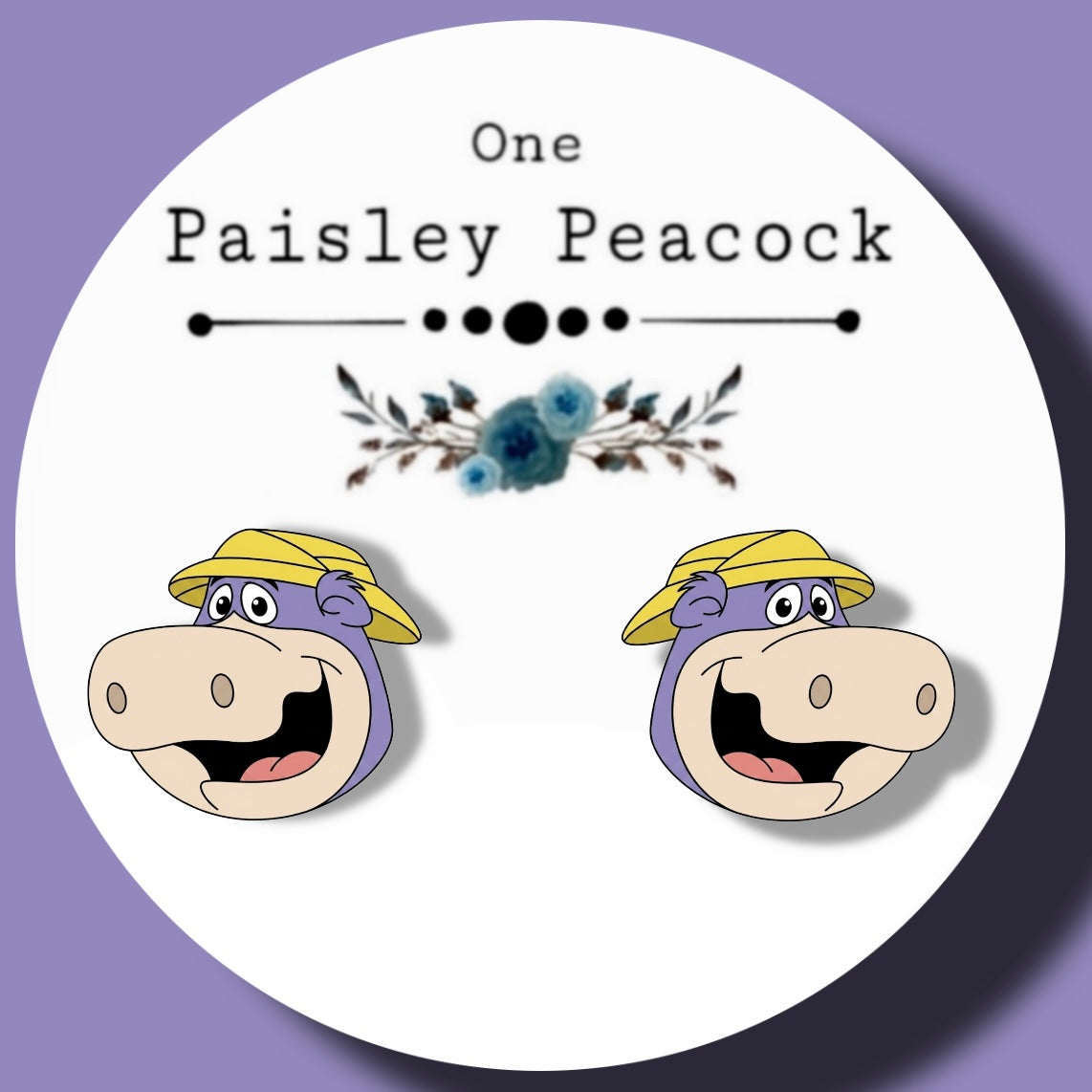 PETER POTAMUS INSPIRED HANDMADE STUD EARRINGS