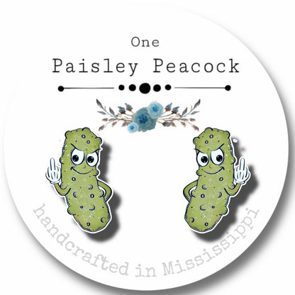 Stud Earrings- dilly pickle