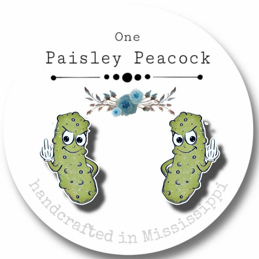 Stud Earrings- dilly pickle