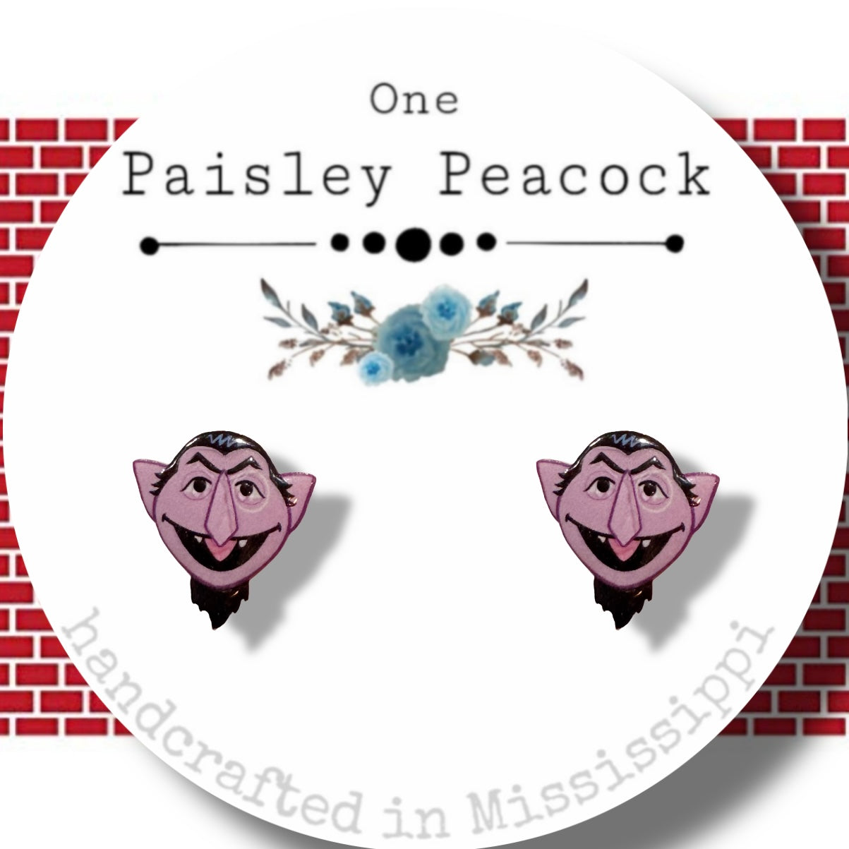 Muppets stud earrings