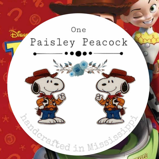 Stud earrings- Snoopy Halloween Woody Toy Story inspired