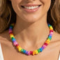 18 inch Puka Shell Necklace rainbow