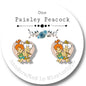 Flintstones stud earrings