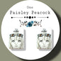 Jean and Johnny book inspired stud earrings