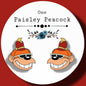 Bingo inspired handmade stud earrings Banana Splits Cartoon