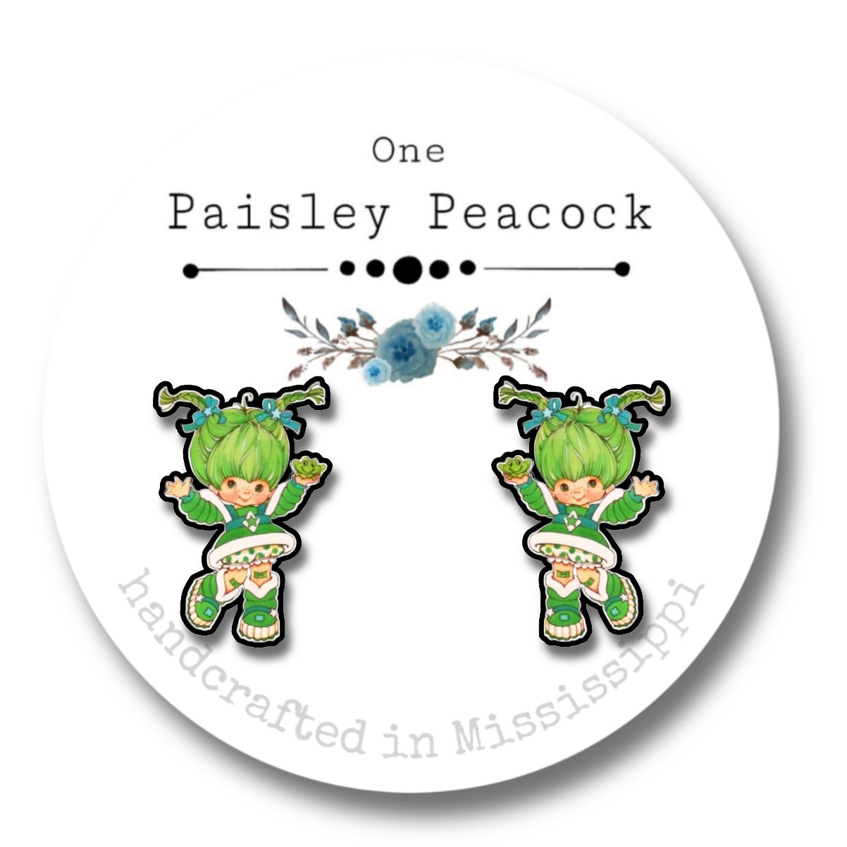 Rainbow Brite stud earrings