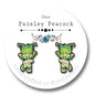 Rainbow Brite stud earrings