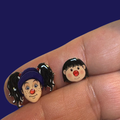 Big Comfy Couch inspired stud earrings