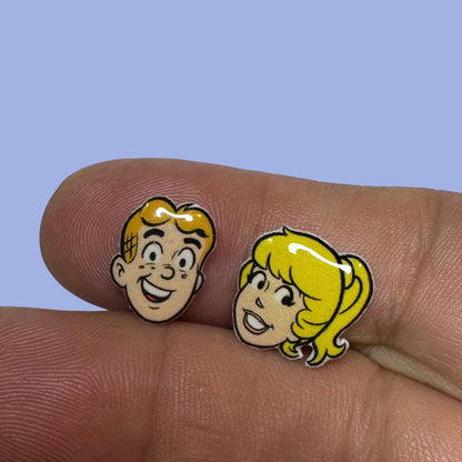 Archie and Betty inspired stud earrings