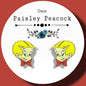 Richie Rich inspired handmade stud earrings