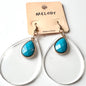 Acrylic teardrop earrings