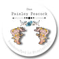 Rainbow Brite stud earrings