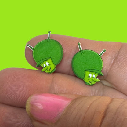 Gazoo inspired stud earrings handmade