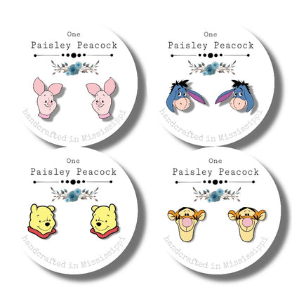 Winnie the Pooh stud earrings